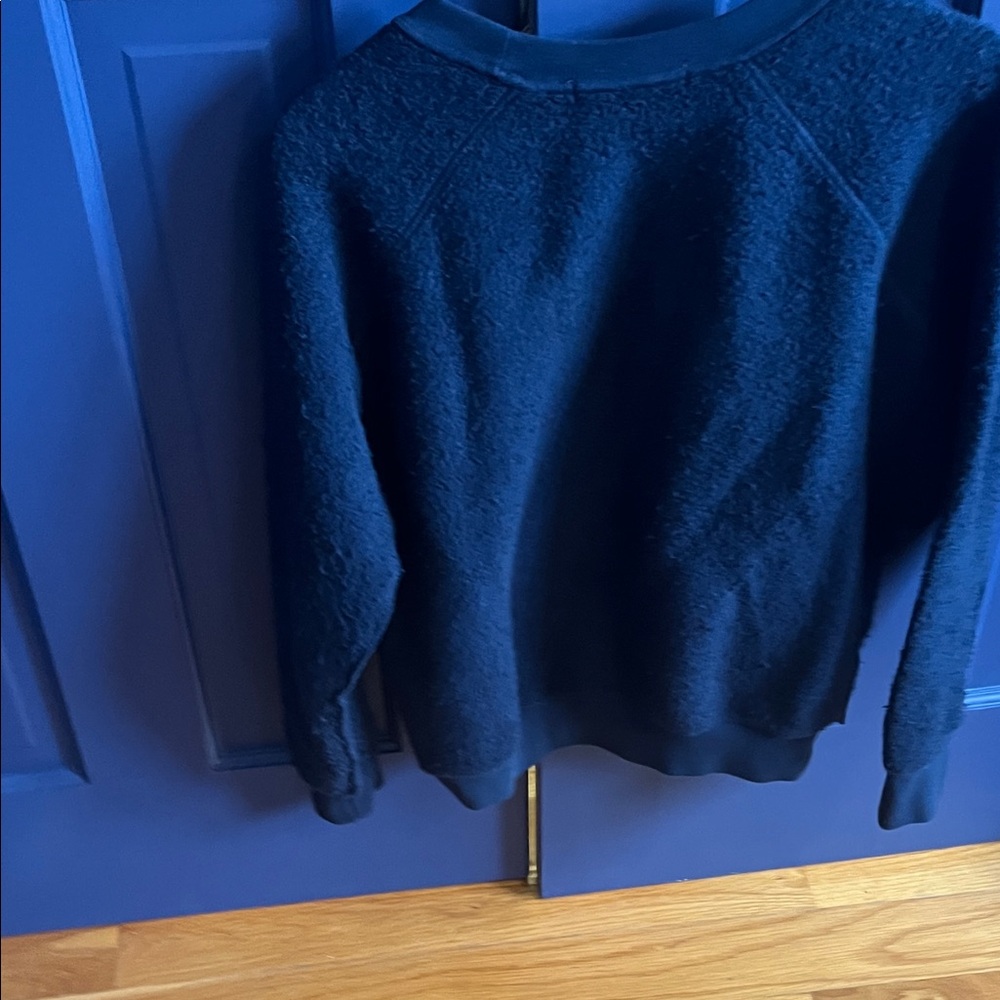 Perfectwhitetee Midnight Blue Women's Crew Neck Sweater in small - Picture 3 of 3